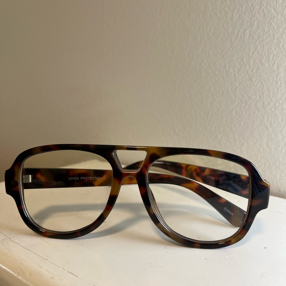 Tortoise Shell Sunglasses with Clear Lenses